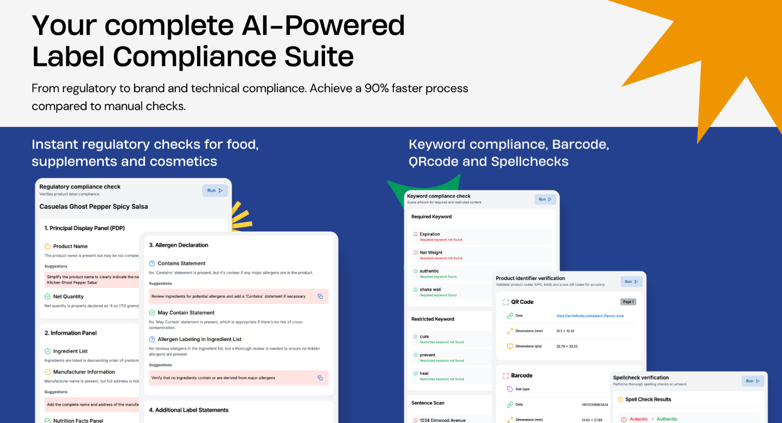 complete AI-powered suite for label compliance