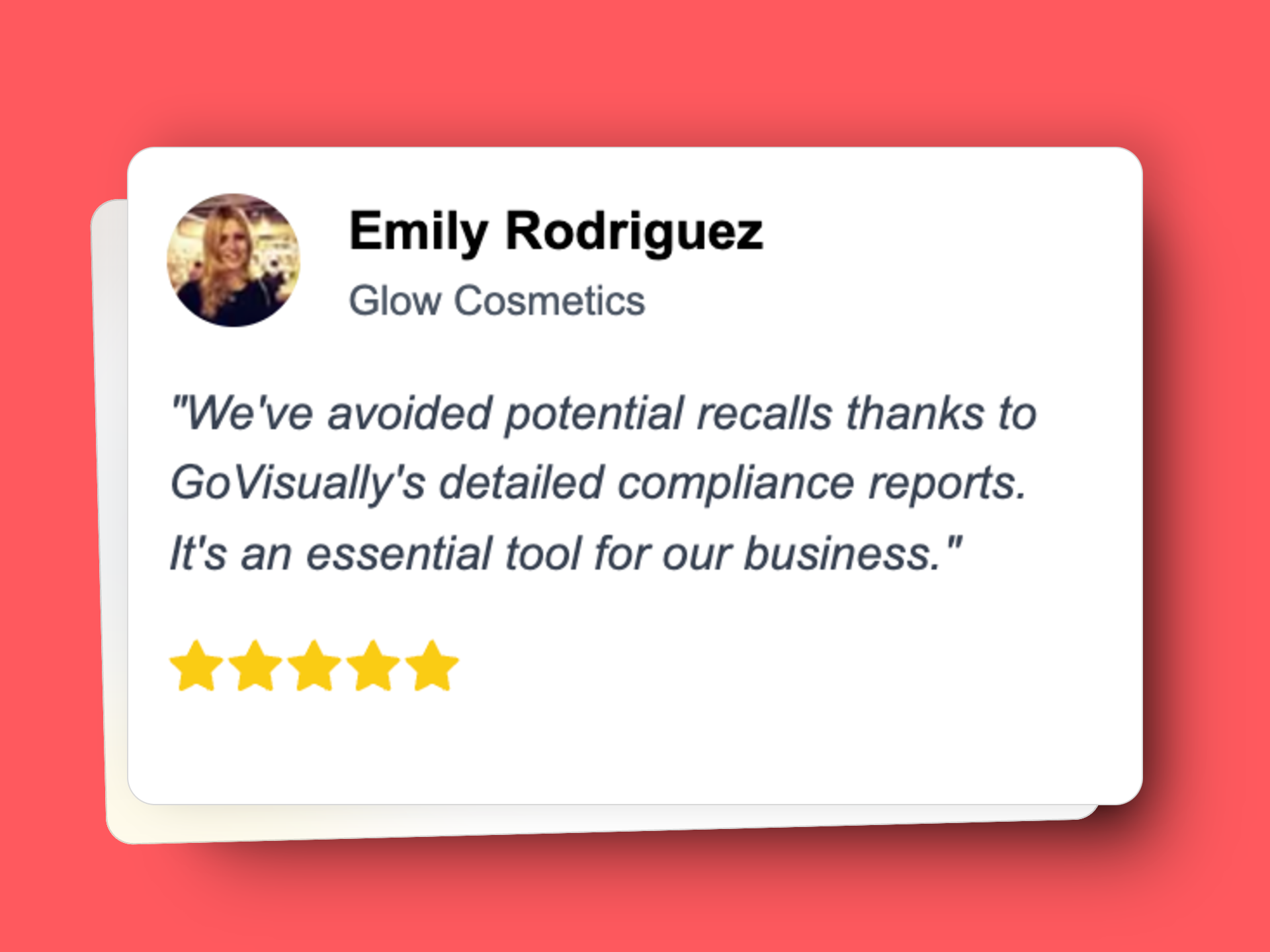 Customer testimony on Govisually's AI performance