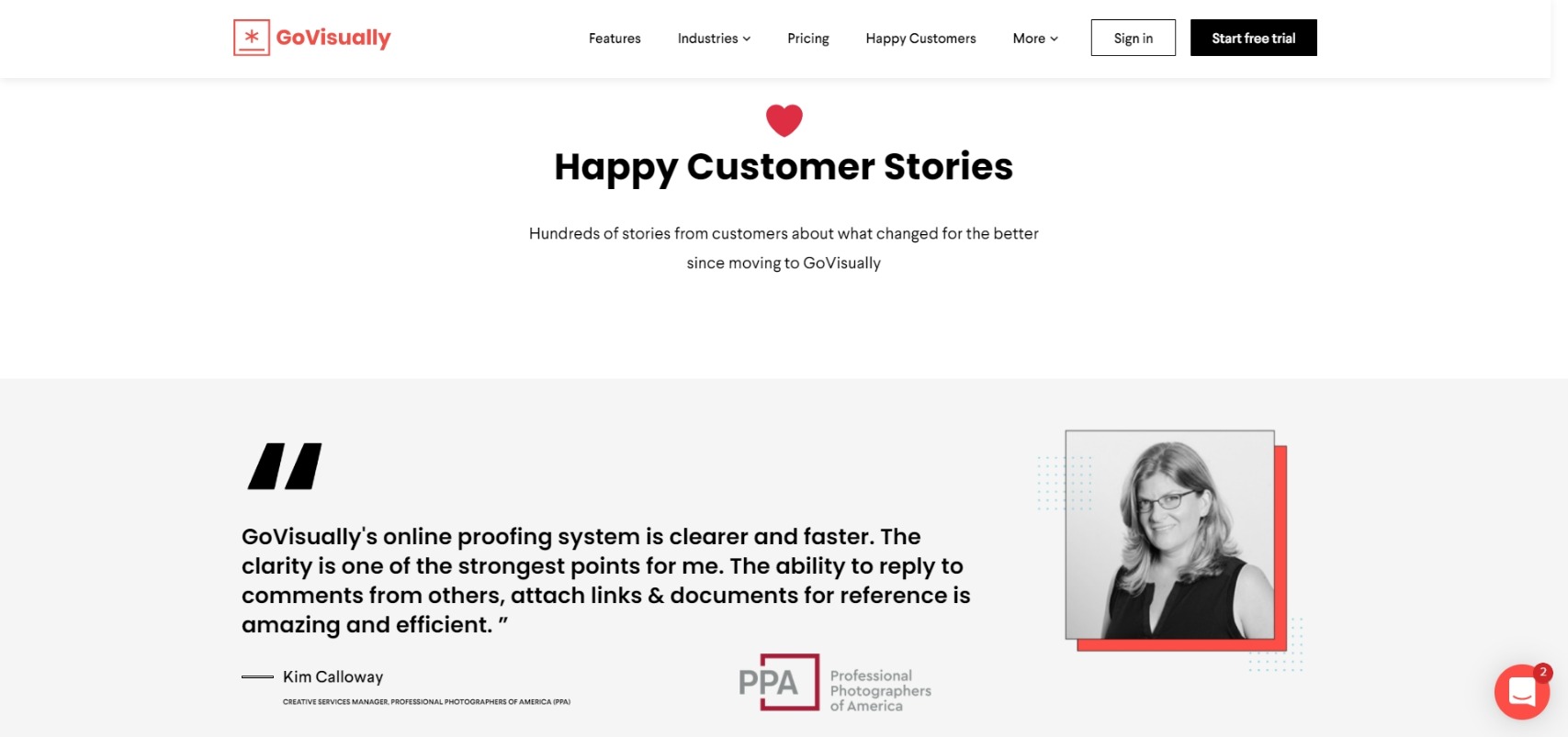 best-testimonial-page