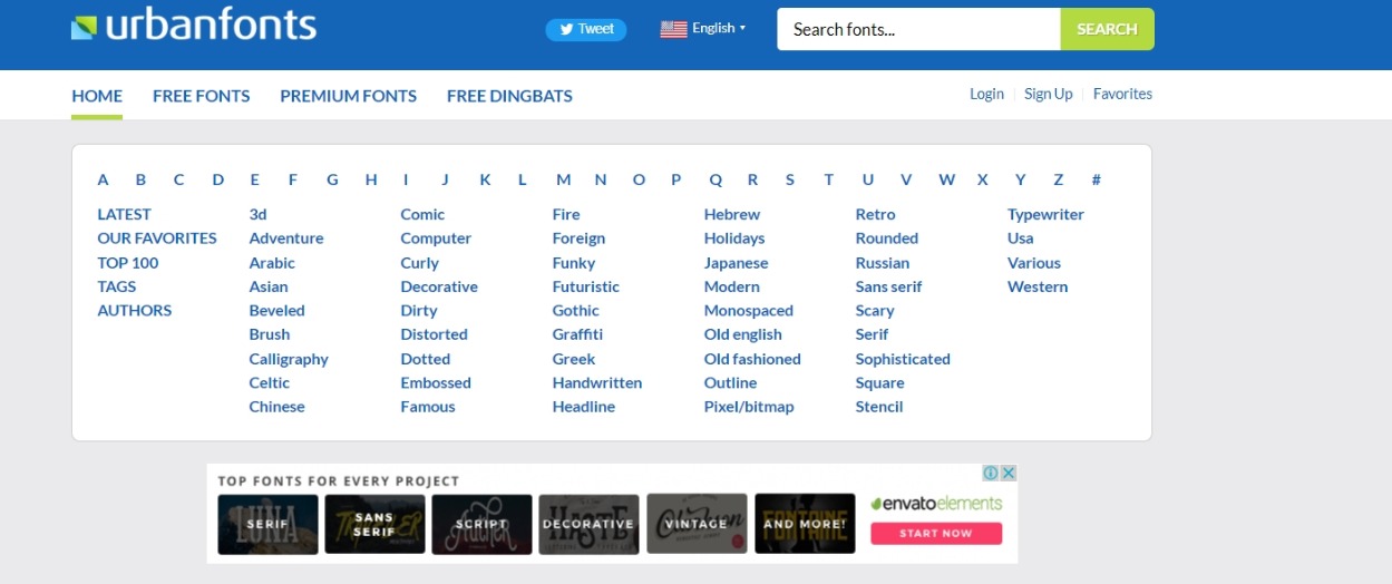 Urban Fonts