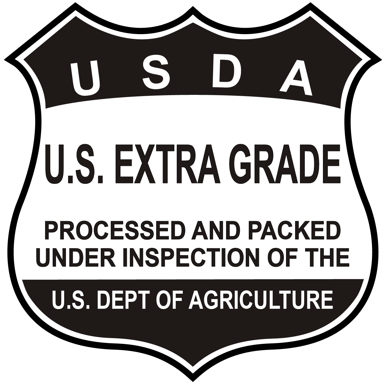 USDA Grade Shields Export certification marks  by USDA